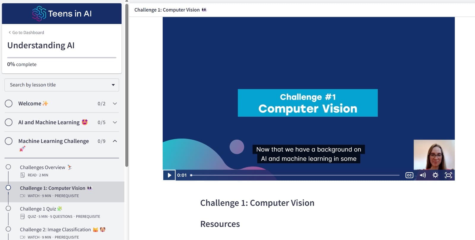 Teens in AI Dashboard